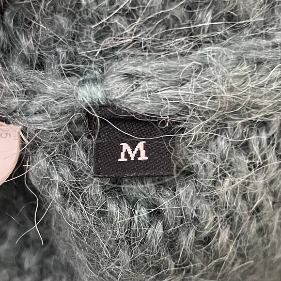 By Malene Birger Sweater Womens Medium Blue Alpaca Double Breasted Knit Preppy - Picture 11 of 13